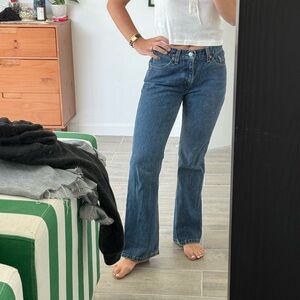 Vintage 517 Levi’s y2k Cropped Flare Jeans Low Rise Bootcut